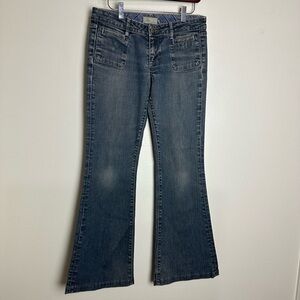 Vintage Linda Crest Paige Flare/bootcut Blue Jeans Sz 29